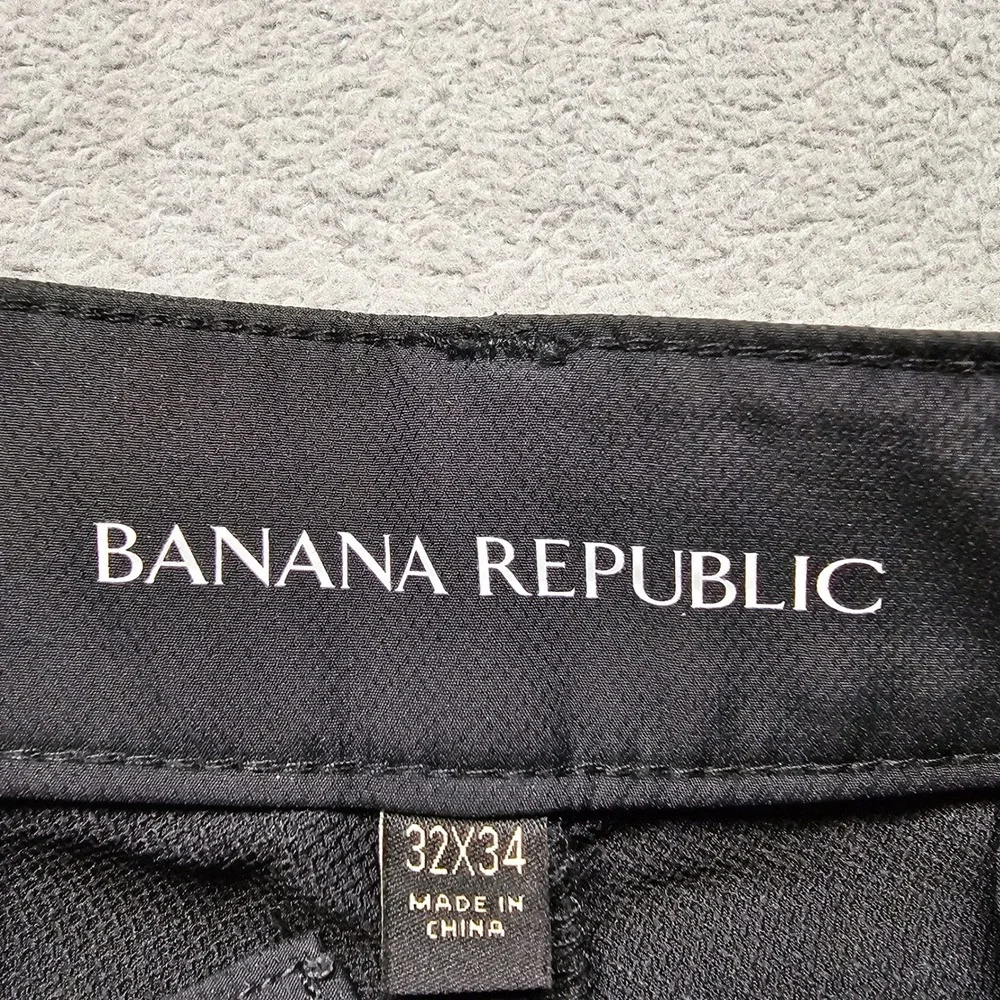 Banana Republic Performance Chino Pant Mens 32x34 Gray Golf Commuter 1557516
